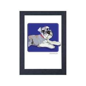  Paper Russells Grrreen Boxed 6 Note Cards  Schnauzer 