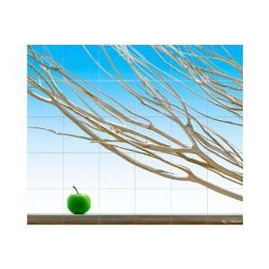  LMT Tile 1023 2412 Branches Kitchen Mural, 24 Inch Wide by 