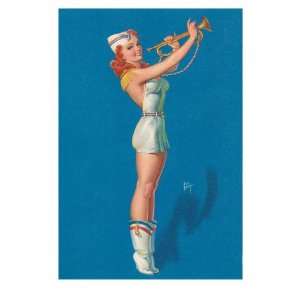 Cheesecake Bugler Girl Premium Poster Print, 16x24 