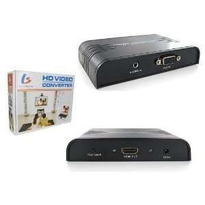 LinkStyle 1080P PC to TV Converter Box VGA to HDMI Adapter(VGA + 3.5mm 