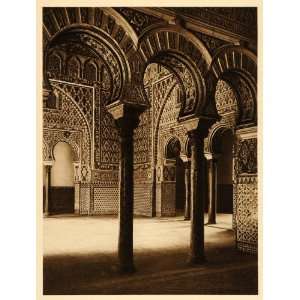  1925 Salon de Embajadores Alcazar Seville Architecture 