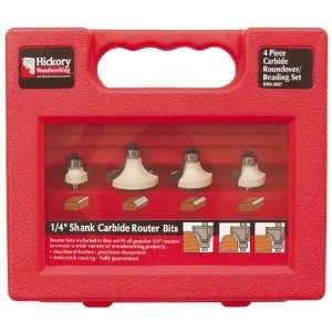  Hickory Woodworking RBK1027 4 Piece Carbide Roundover 