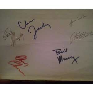 Autographed Page Hand Signed 6x By (SNL) Saturday Night Live Past Cast 