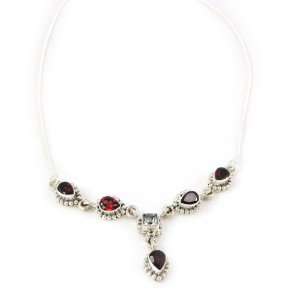  Necklace silver Heaven garnet. Jewelry