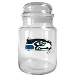 Seattle Seahawks 31oz Glass Candy Jar   Primary Logo  