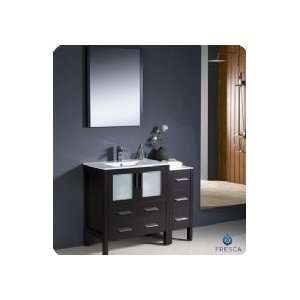 Fresca FVN62 3012ES UNS 42 Modern Bathroom Vanity w/ One Side Cabinet 