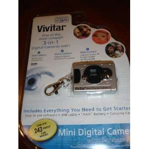  Vivitar Mini Digital Camera with Accessory Kit Camera 
