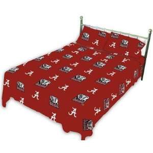  College Covers ALASS Alabama Printed Sheet Set in Solid 