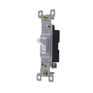  E507BX WH 3 WAY ON/OFF SWITCH GROUNDED BOXED [ 10 PK 