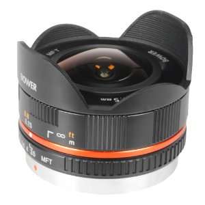  Bower Ultra Wide 7.5mm f/3.5 Fisheye Lens for Micro 4/3 