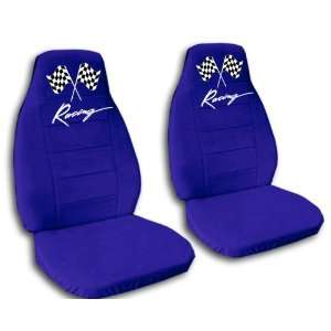   blue racing car seat covers for a 2009 Chevrolet Camaro. Automotive
