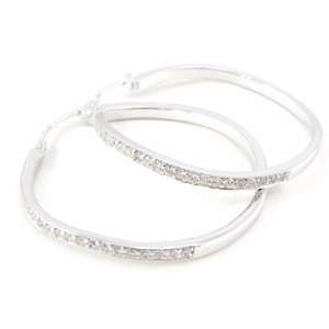  Hoops silver Déesse white. Jewelry