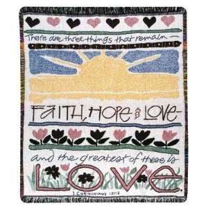  Faith Love Hope 1 Corinthians 1313 Religious Afghan 