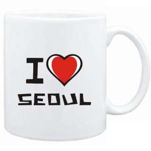  Mug White I love Seoul  Cities