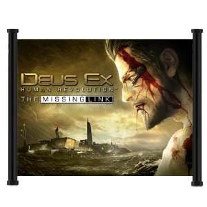  Deus Ex Human Revolution Game Fabric Wall Scroll Poster 