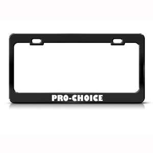  Pro Choice Choose Metal License Plate Frame Tag Holder 