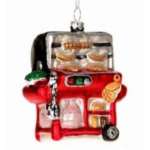  Barbeque Grill Glass Ornament