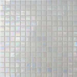   Opalescent Mosaic White Glass Tile (10 Sq. Ft./Case)