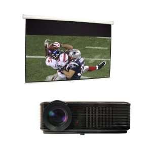  cable/satellite tv + 169/100 Inch Manual (Pull Down) Projector Screen