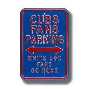  Chicago Cubs White Sox Go Home Parking Sign Sports 