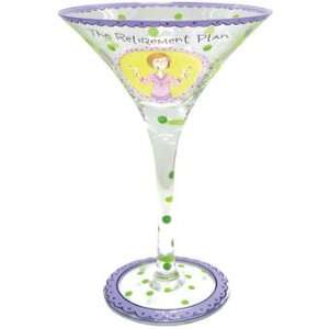 The Retirement Plan Martini Glass 