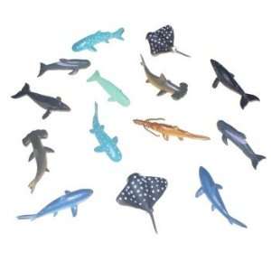  Under The Sea Animals Fish Plastic Favor Toys 14 Per Pack 