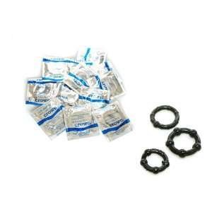   Latex Condoms Lubricated 72 condoms Plus 3 Black Beaded ERECTION AIDS