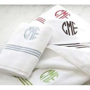  Pottery Barn Grand Embroidered 700 Gram Weight Bath Towels 