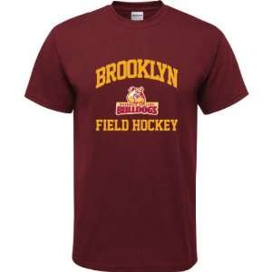  Brooklyn College Bulldogs Maroon Youth Field Hockey Arch T 