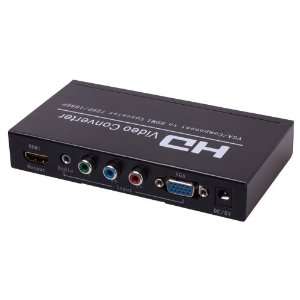   Video Audio to TV HDMI HD 720P 1080P Up Scale Converter Electronics