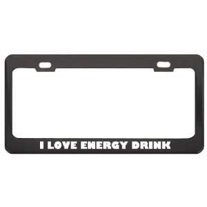  I Love Energy Drink Food Eat Drink Metal License Plate 