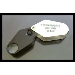  10x Jewelers Loupe Magnifier w/ LED Light Everything 