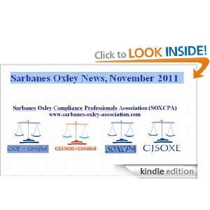 Sarbanes Oxley News, November 2011 (11 A4 pages, 2903 words) George 