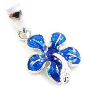  Pendant silver Hibiscus turquoise. Jewelry