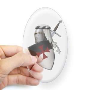  Knights Templar Sticker Oval Military Oval Sticker by 