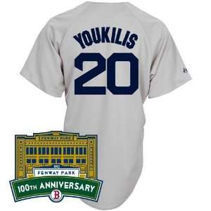  Boston Red Sox Replica 2012 Kevin Youkilis Road Jersey w 