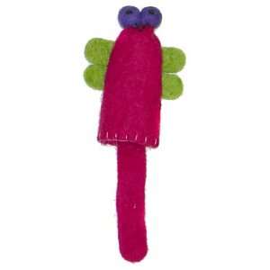  Cheppu Felt Dragonfly Finger Puppet Hot Pink & Lime Toys & Games
