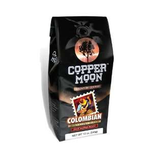 Copper Moon Colombian Coffee, Ground, 12 Ounce Bag  