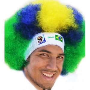  2010 FIFA World Cup South AfricaTM Afro Wig for Brazil 