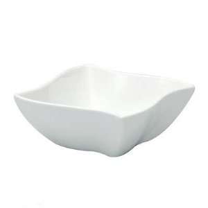 Oneida Porcelain Undecorated 13 1/4 125 1/2 oz Bowl Wave Bright White 
