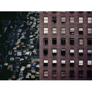 , Traffic on 6th Avenue Near 42nd Street. Manhattan, New York City 