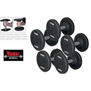  York Barbell 130 lb to 150 lb Medial Grip Rubber Coated 