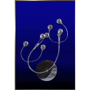  Contemporary Chandelier, MG 1325, 2 lights, Silver, 11 