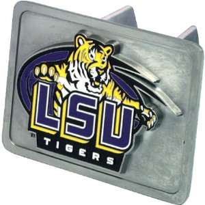   Tigers NCAA Pewter Trailer Hitch Cover by Half Time
