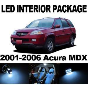  Acura MDX 01 06 WHITE 13x SMD LED Interior Bulb Package 