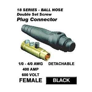 Leviton 18D33 E Female Plug, Detachable, Double Set Screw, 1/0 4/0 AWG 