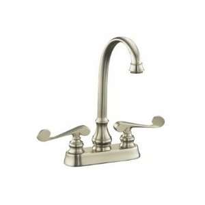  Kohler K 16112 4 BN Entertainment Sink Faucet w/Scroll 