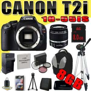  Canon EOS Rebel T2i 18 MP CMOS APS C Digital SLR Camera w 