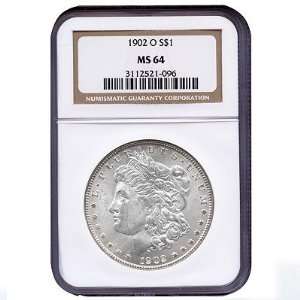  1902 O Morgan Silver Dollar MS64 NGC