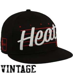  New Era Miami Heat Black Script Liner 9FIFTY Snapback Hat 